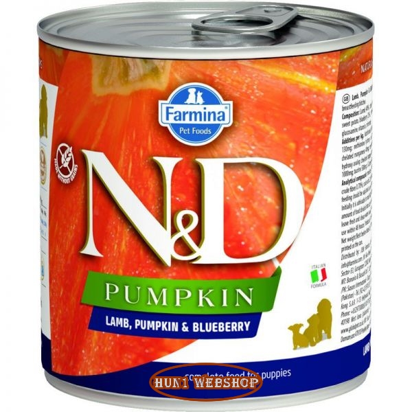 N&D PUMPKIN Puppy Dog Lamb (bárány, áfonya és sütőtök) 285 g