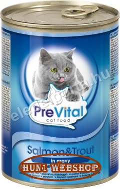 PreVital lazac és pisztráng mártásban 415 g