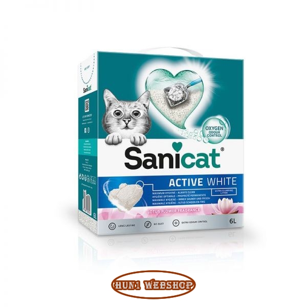 Sanicat Active White Lotus Flower ultra csomósodó macskaalom 6 L