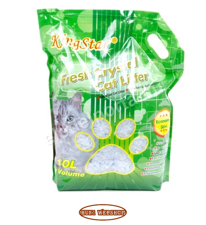 KingStar szilika macskaalom zöldalma illattal 10 L