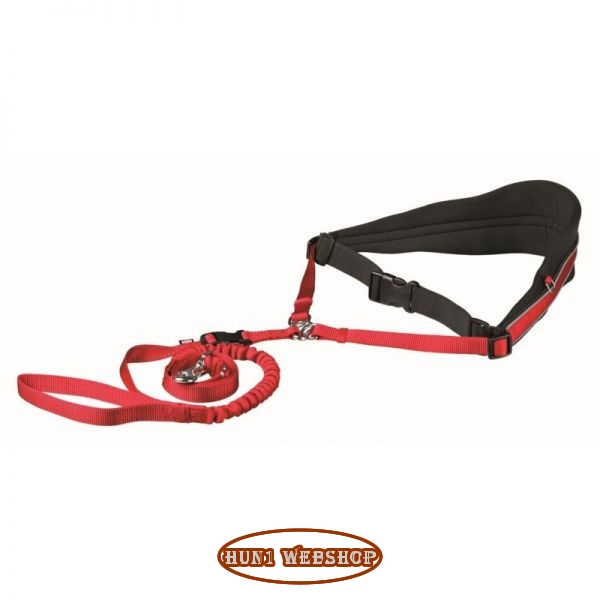 Trixie Derékra rögzíthető póráz futáshoz M-L - piros