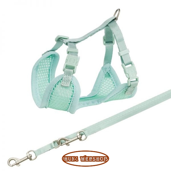 Trixie Junior Puppy Soft Hám+póráz 26–34 cm/10mm 2m - menta
