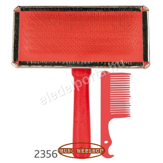 Trixie fa kefe + tisztító fésű