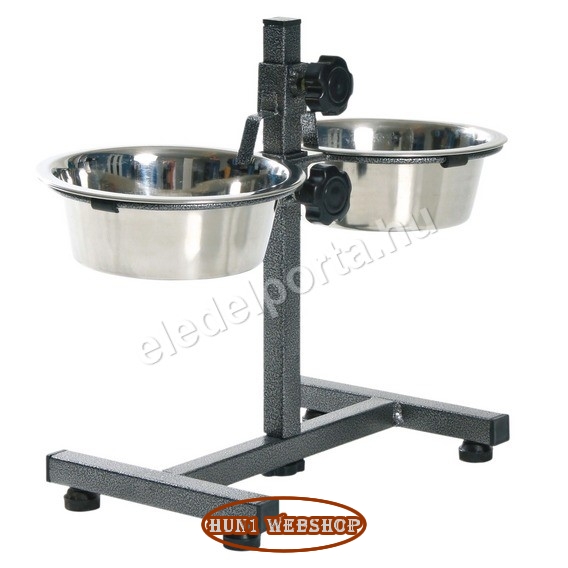 Trixie fém tál szett állítható magasságú állványon (2,8 L)