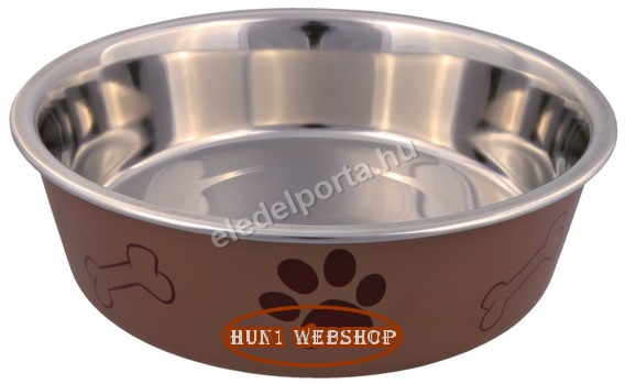 Trixie rozsdamentes fém tál műanyag bevonattal (0,75 L)