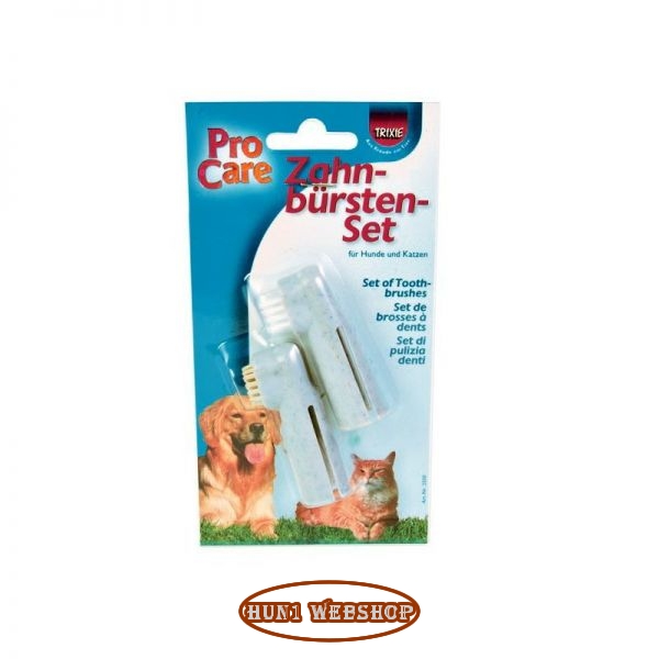 Trixie Fogkefe Szett, Ujjra Húzható 6 cm-2 db/Csomag