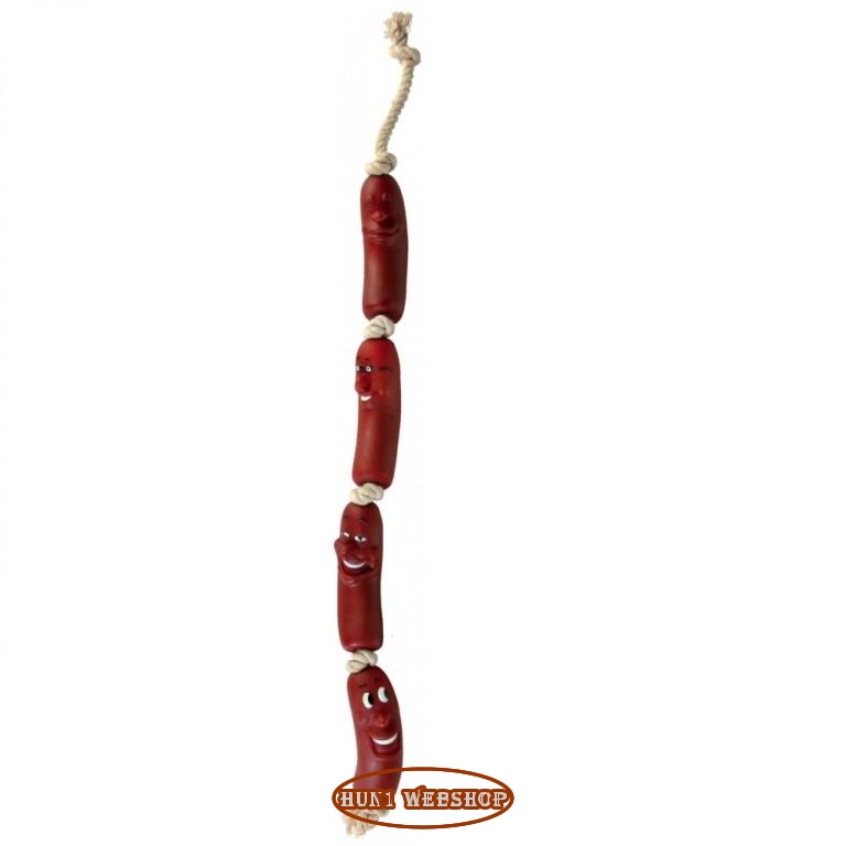 Trixie 4 db kolbász kötélen