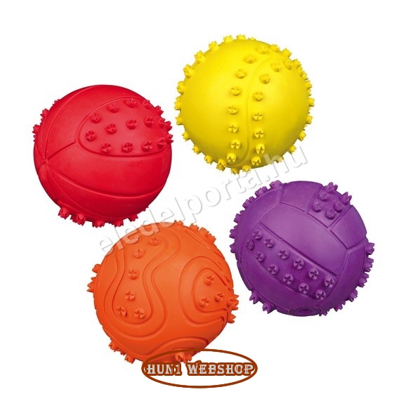 Trixie sípoló tüskés gumilabda (6 cm)
