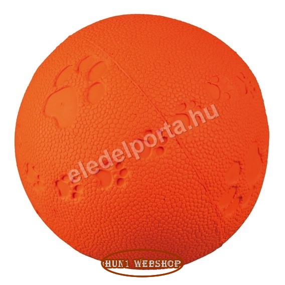 Trixie sípoló tappancsos gumilabda (6 cm)