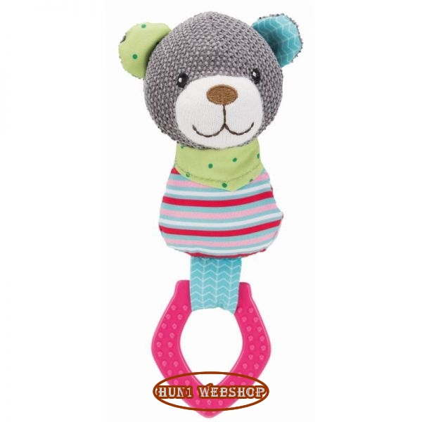 Trixie Junior Szövet Medve Karikával 23 cm