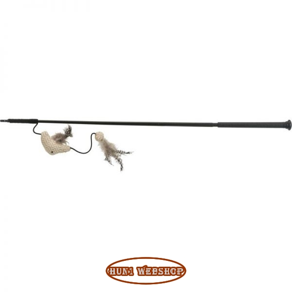 Trixie XXL Macska Pálca Szövethallal, tollakkal 65 cm