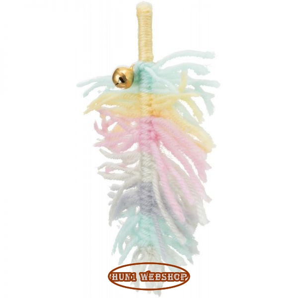 Trixie Gyapjútoll csörgővel 14 cm