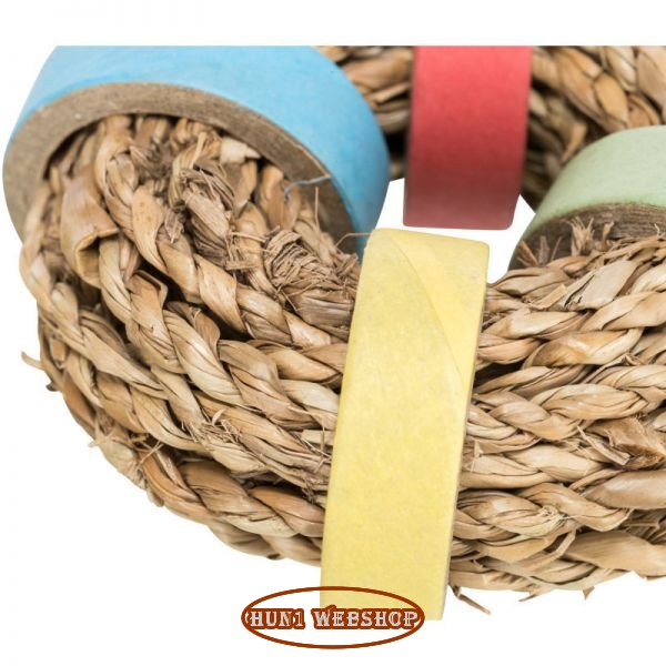 Trixie Tengerifű Karika papír gyűrűvel  o 8 cm