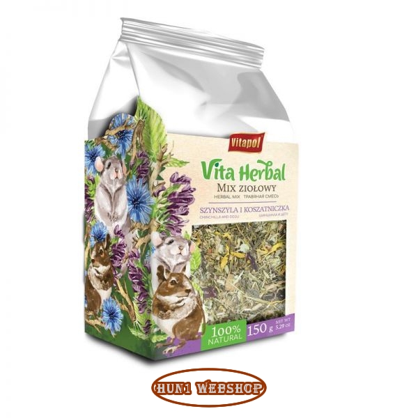 Vitapol Vita Herbal Csincsilla és Degu Gyógynövény Keverék 150 g