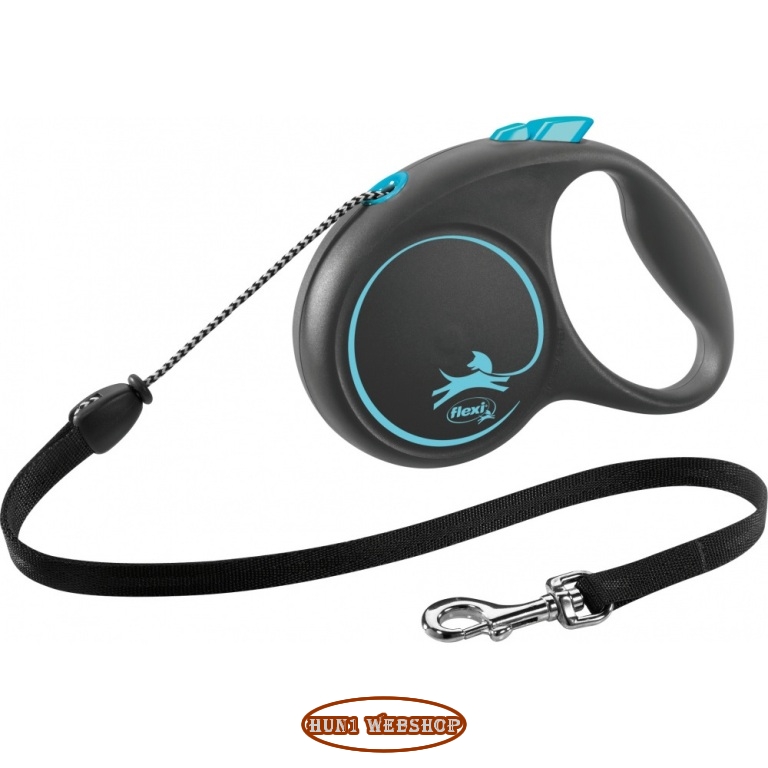 Flexi Black Design M zsinóros póráz (5 m/20 kg)