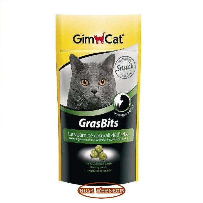 GimCat Gras Bits Zöld fű tabletta