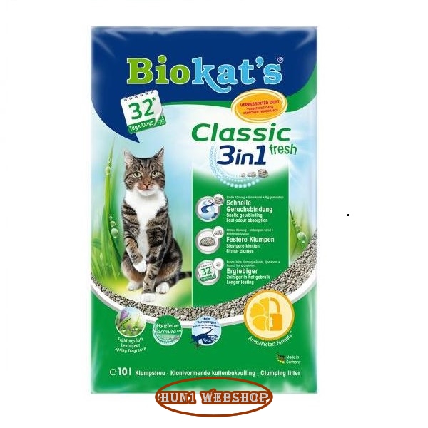Biokat's Classic Fresh 3in1 macskaalom (10 L)
