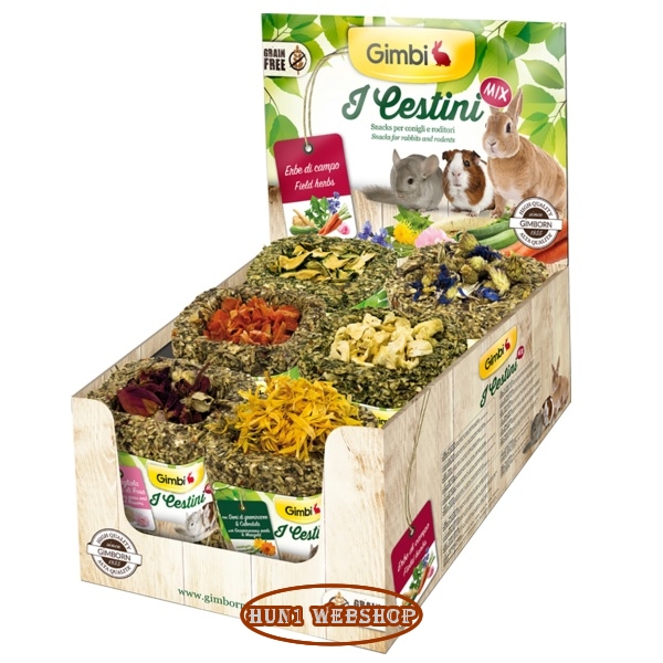 Gimbi Mix Rágcsáló kosárka (12x75 g)