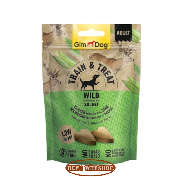 GimDog Train & Treat Wild and Salbei snack   125 g