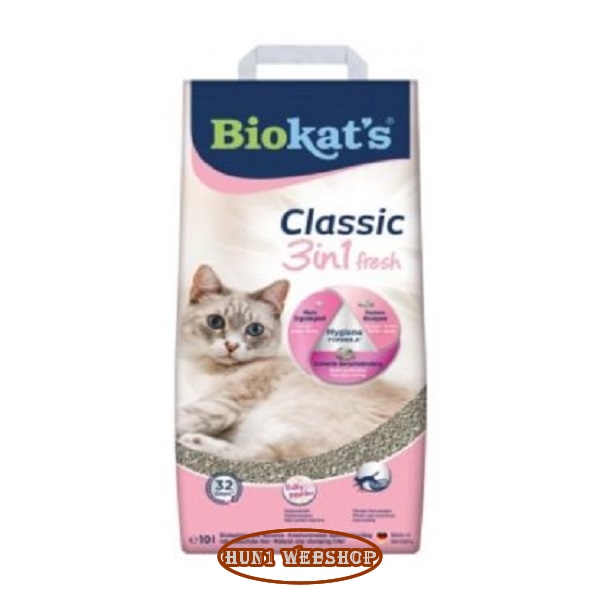 Biokat’s Classic Fresh 3in1 Bébi Púder   10 l