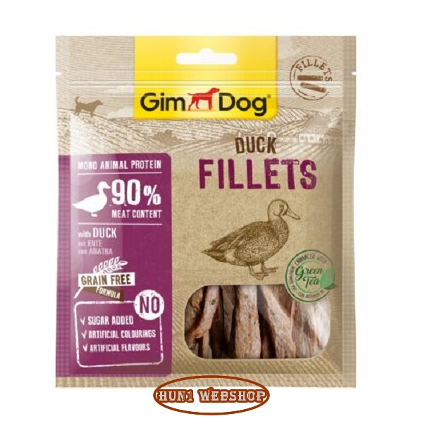 Gimdog Snack Pure Filets Kacsa + Zöld Tea   60 g