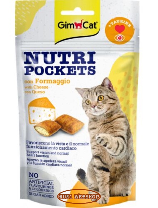 GimCat Snack Nutripockets Sajt & Taurin   60 g
