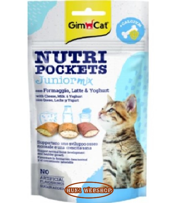 GimCat Snack Nutripockets Junior Mix   60 g