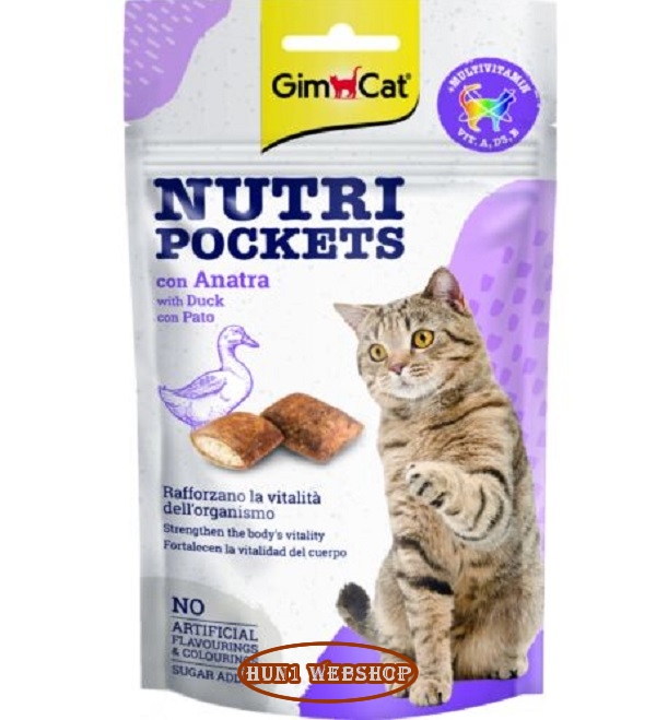 GimCat Snack Nutripockets Kacsa  60 g