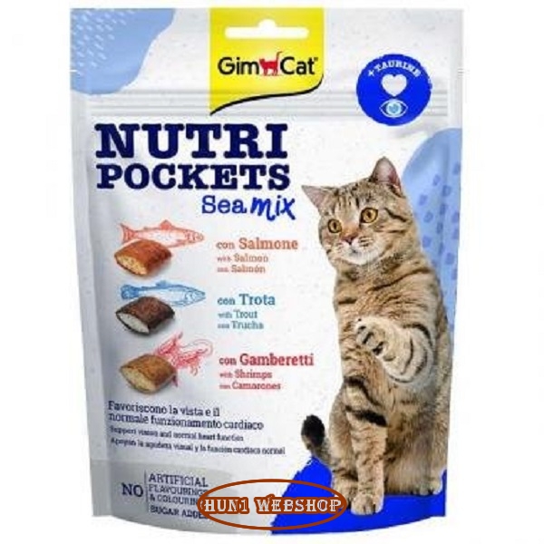 GimCat Snack Nutripockets Tengeri Mix   150 g