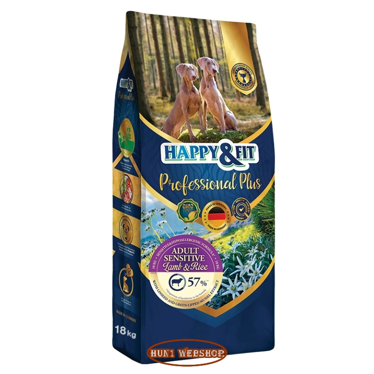 Happy&Fit Professional Plus Adult Sensitive Lamb&Rice 18 kg