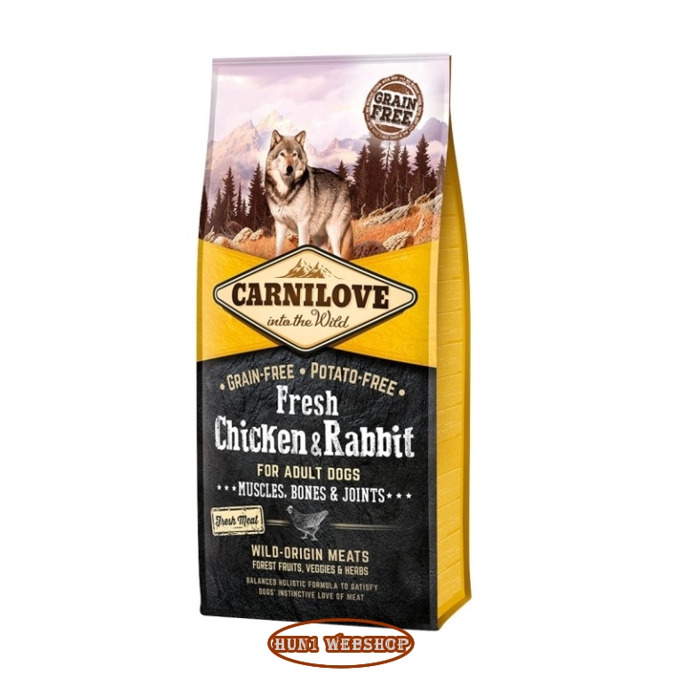 CarniLove Fresh Adult Chicken & Rabbit (csirke-nyúl) 2x12 kg