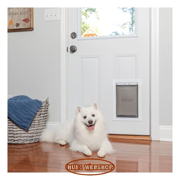 PetSafe HŐSZIGETELT KUTYAAJTÓ Alumínium keretes - Közepes Méretű /Lengőajtó: 20,5cm X 31cm/