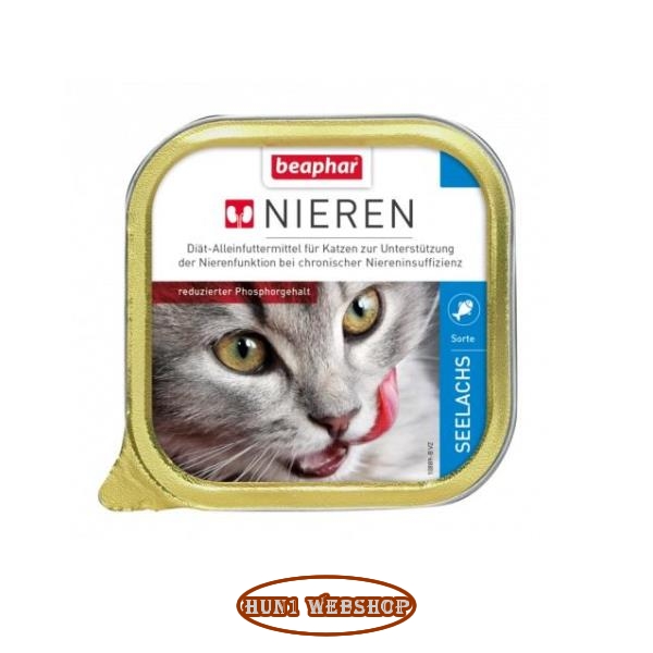 Beaphar Renal - Vesediétás táp lazaccal 16x100g