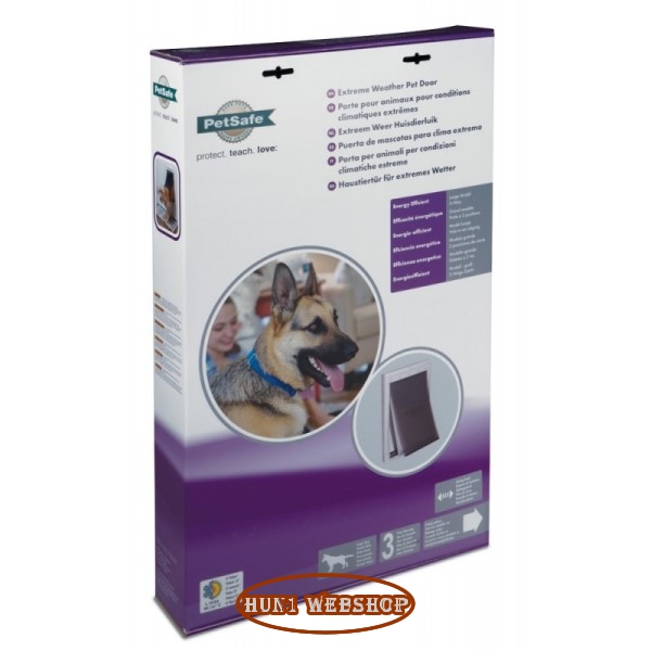 PetSafe HŐSZIGETELT KUTYAAJTÓ NAGYMÉRETŰ /Lengőajtó mérete: 25,5cm X 41cm/