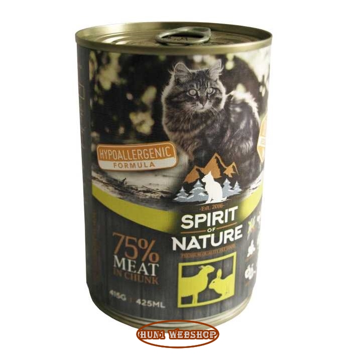 Spirit of Nature Cat Bárányhússal és nyúlhússal 415 g