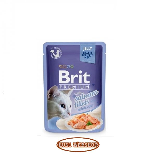 Brit Premium Delicate Fillets in Jelly with Salmon 24x85 g