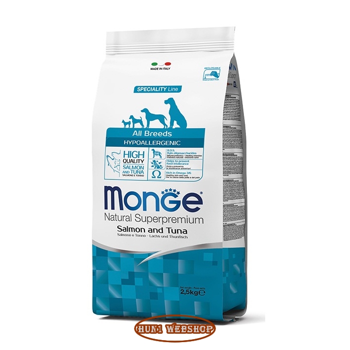 Monge Speciality Line All Breeds Hypoallergenic Salmon and Tuna 15 kg (TK)