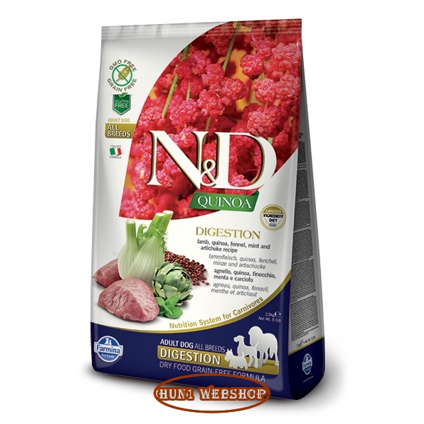 N&D QUINOA Dog Adult All Breeds Digestion - bárány 7 kg