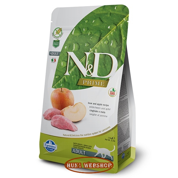 N&D Cat Adult PRIME Boar - vaddisznó és alma 5 kg