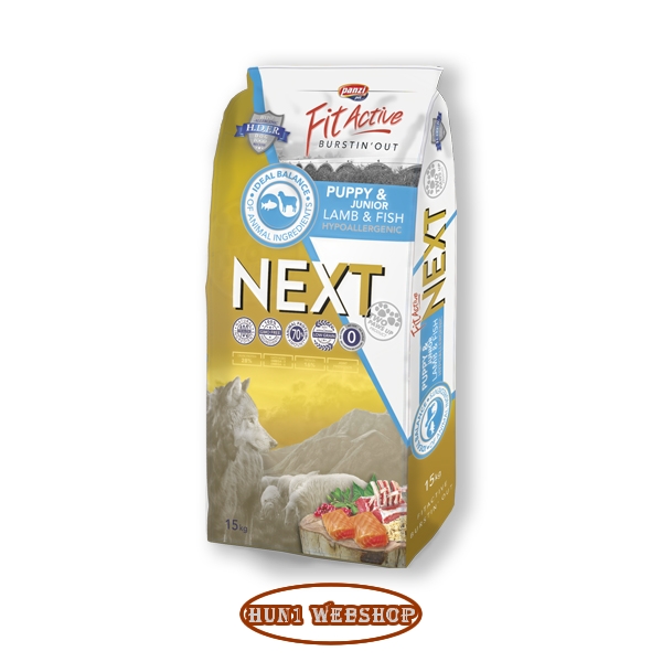 FitActive Next Puppy & Junior Lamb & Fish 15 kg