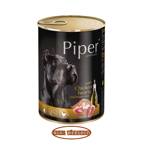 Piper Adult Chicken Hearts & Brown rice (csirkeszív-barna rizs) 400 g