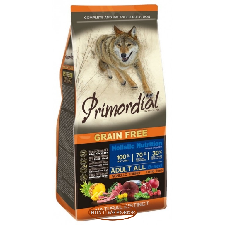Primordial Grain Free Adult bárány és tonhal 12 kg