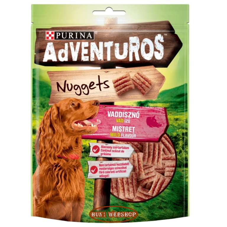 AdVENTuROS Nuggets Vaddisznó, vad 90 g