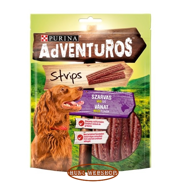 AdVENTuROS Strips Szarvas, vad 90 g