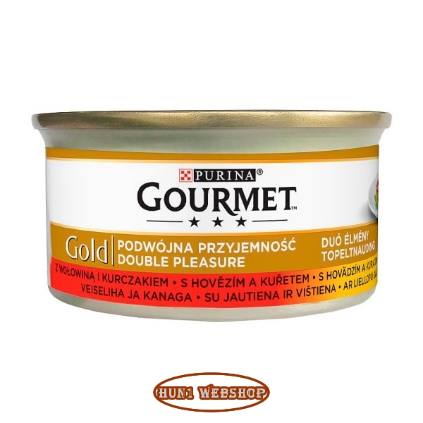 Gourmet Gold Duó Élmény csirkével és marhával 85 g
