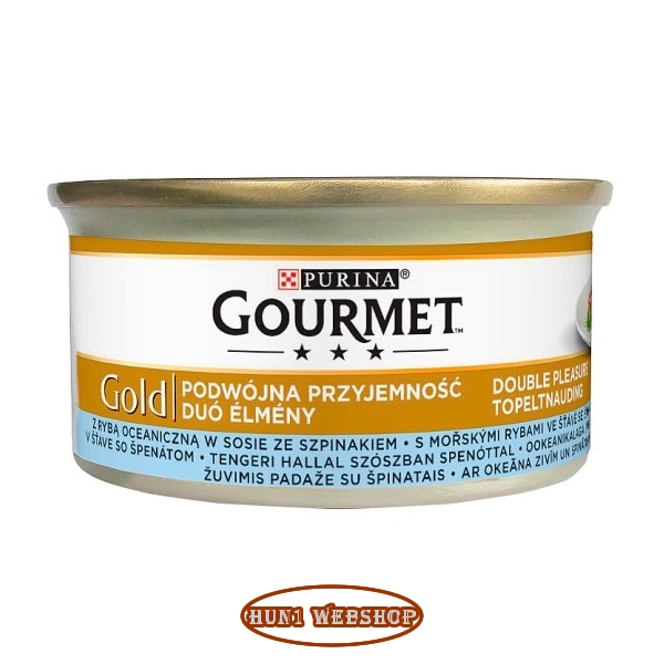 Gourmet Gold Duó Élmény tengeri hallal szószban spenóttal 85 g
