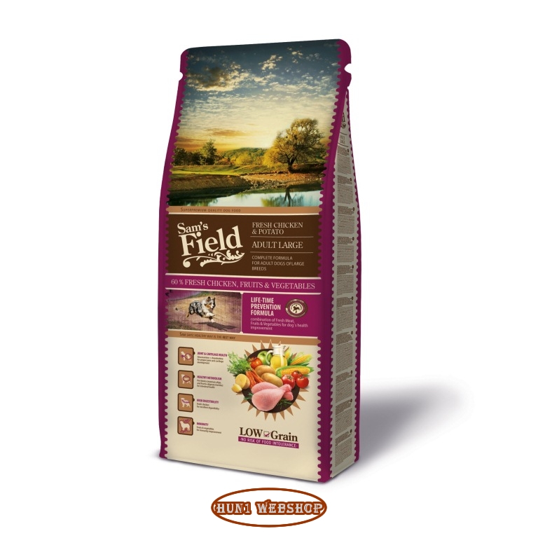 Sam's Field Low Grain Adult Large Fresh Chicken & Potato 13 kg