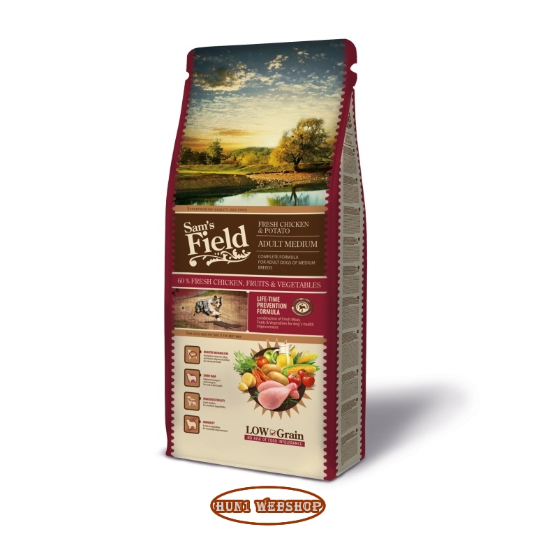 Sam's Field Low Grain Adult Medium Fresh Chicken & Potato 13 kg