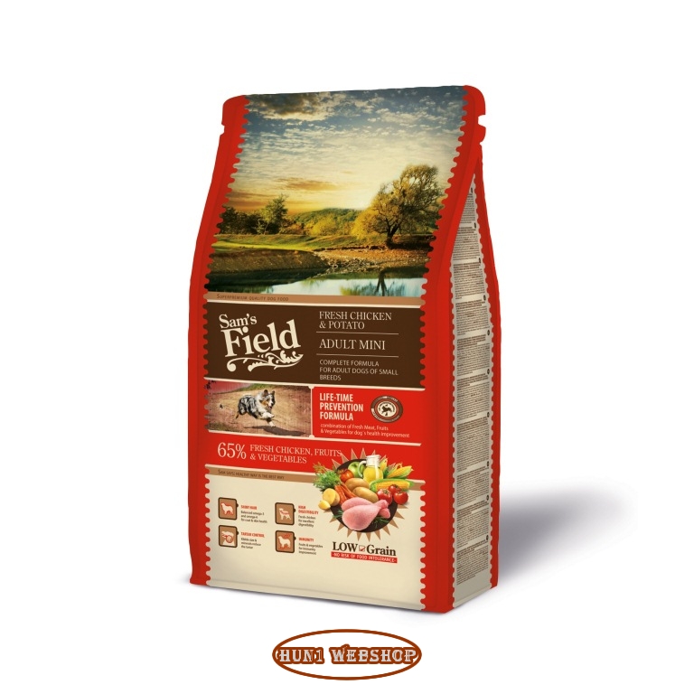Sam's Field Low Grain Adult Mini Fresh Chicken & Potato 800 g