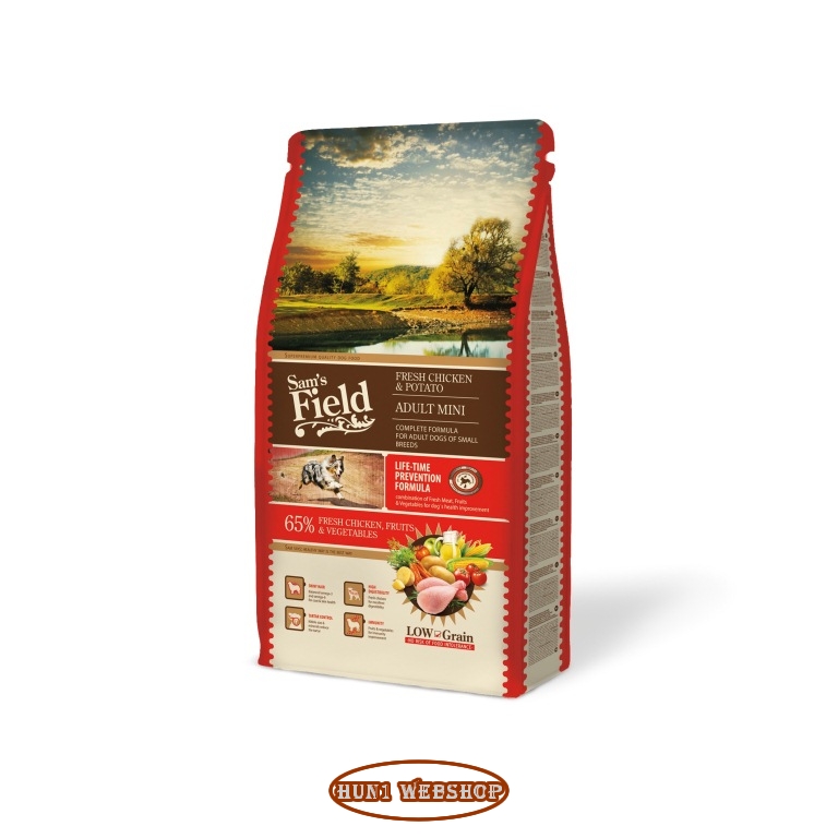 Sam's Field Low Grain Adult Mini Fresh Chicken & Potato (2x8 kg)